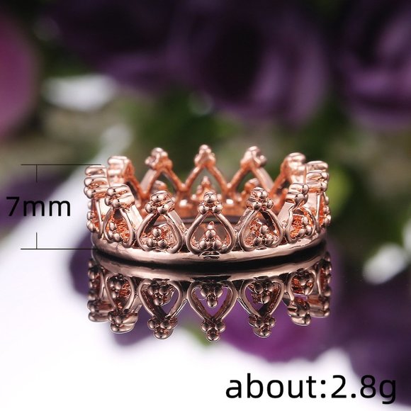 🔥 Heart Wreath Basic Simple Colorful Heart Rings for Women, PD534 - Picture 9 of 9